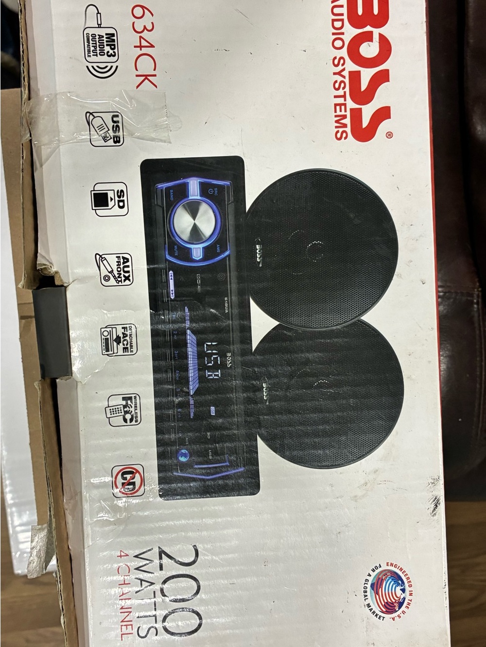 BOSS Audio Systems 634CK car audio package.